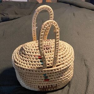 Handcrafted Woven Basket Bag